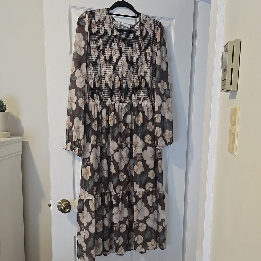 Floral Long Sleeve Dress